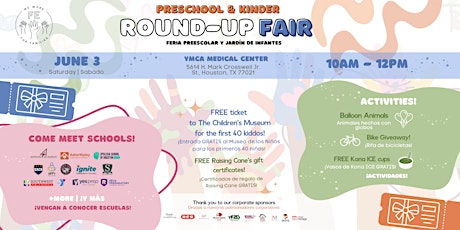 Preschool & Kindergarten Round Up! |¡Feria de Preescolar y Kindergarten!