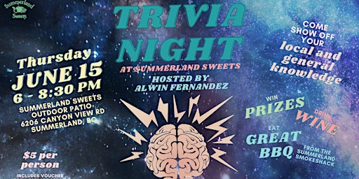 Trivia Night at Summerland Sweets primary image