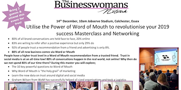 How to power up word of mouth success Masterclass and Networking Event
