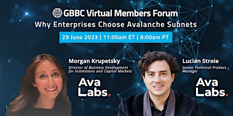 GBBC Virtual Members Forum with Ava Labs