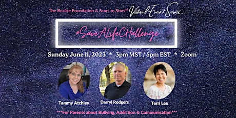 #SaveALifeChallenge Virtual Event Series by The Realize Foundation