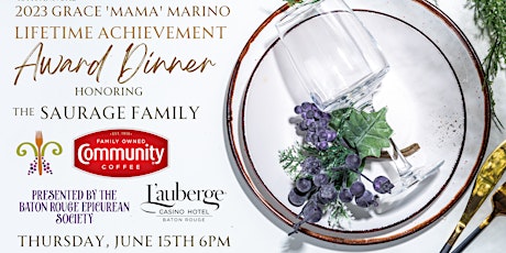 Image principale de 16th  Annual Grace "Mama" Marino Award Dinner Honoring The Saurage Family