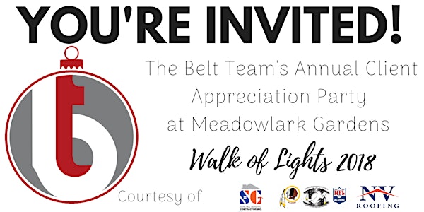 SOLD OUT! The Belt Team Presents: Walk of Lights 2018!