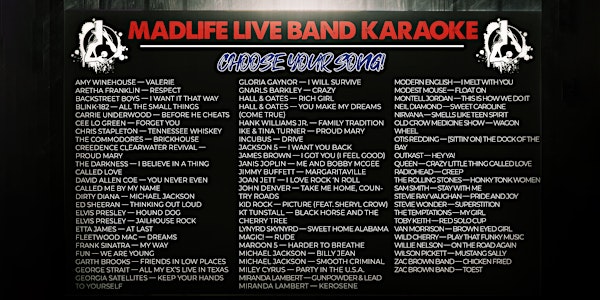 LIVE BAND KARAOKE featuring YOU!
