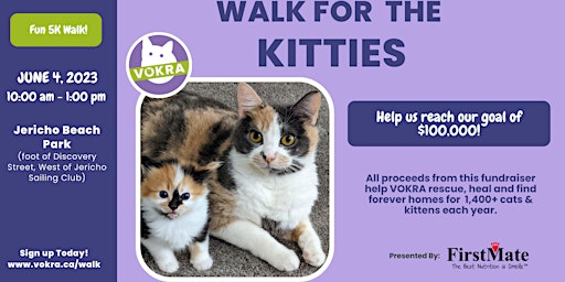 VOKRA Walk for the Kitties 2023 primary image
