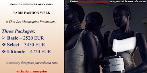 Imagen principal de Designer Open Call - Paris Fashion Week