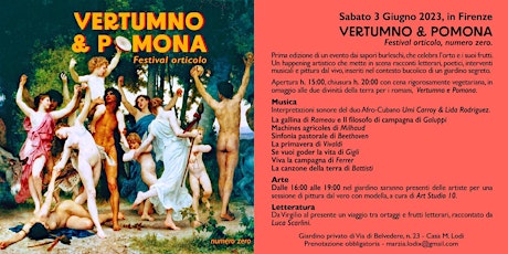 VERTUMNO & POMONA - Festival orticolo, numero zero.