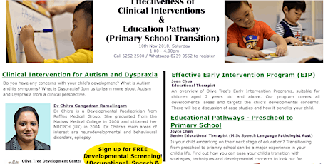 Effective Clinical Interventions & Educational Pathways primary image