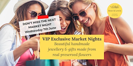 Rose & Lewis Online Market Night for pressed flower jewellery & gifts