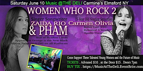 WOMEN WHO ROCK 2 Night w/ Zaida Rio & Pham + Carmen Olivia