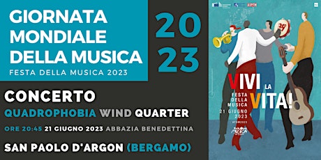 CONCERTO: QUADROPHOBIA Wind Quartet: Giornata Mondiale della Musica