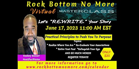 Rock Bottom No More Virtual Masterclass 2023