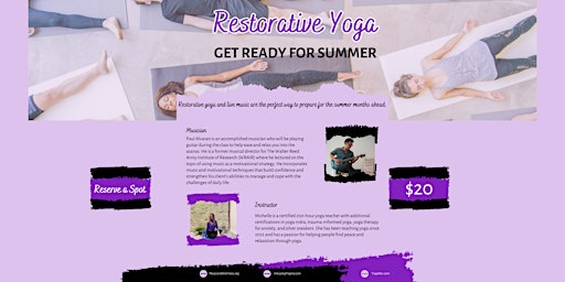 Get Ready for Summer with Restorative Yoga primary image
