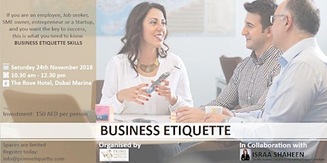 Business Etiquette - Your Key to Success