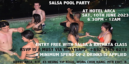 Immagine principale di Salsa Pool Party at Hotel Arca Entry Free With Salsa & Bachata Class 