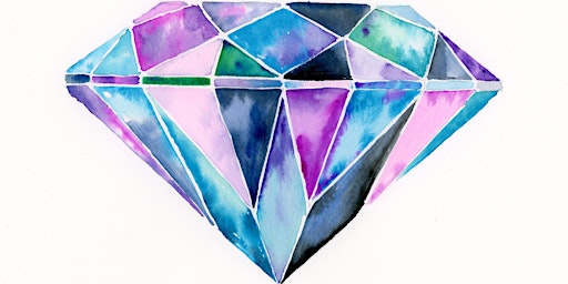 Colorful Gem Watercolor Class primary image