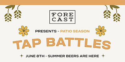 Primaire afbeelding van FORECAST TAP BATTLES:  First Sips of Summer  Beer (Vancouver)
