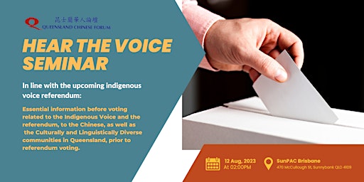 Hear The Voice Seminar (Indigenous Voice Referendum) primary image