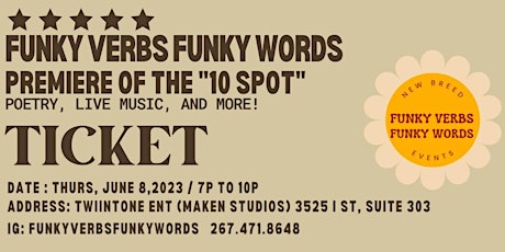Funky Verbs Funky Words Experience - The 10 Spot