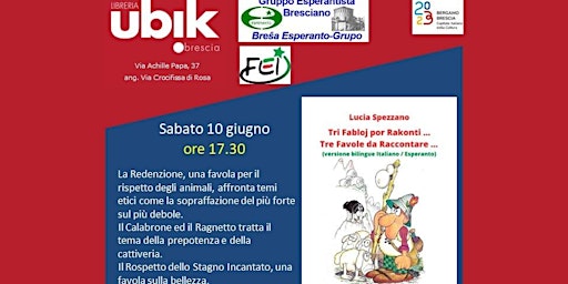 Immagine principale di Presentazione Libro di Favole in Esperanto 