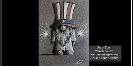Charcoal Drawing Event "Uncle Sam" in Bancroft