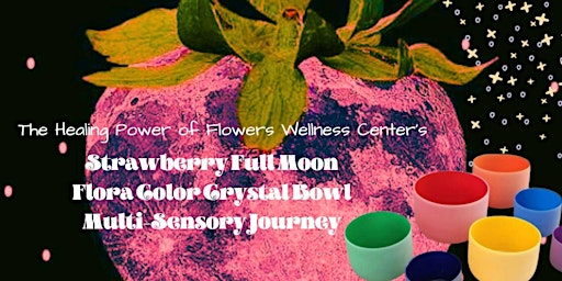 Imagen principal de Strawberry Super Moon Flora Color Crystal Bowl Journey Zoom