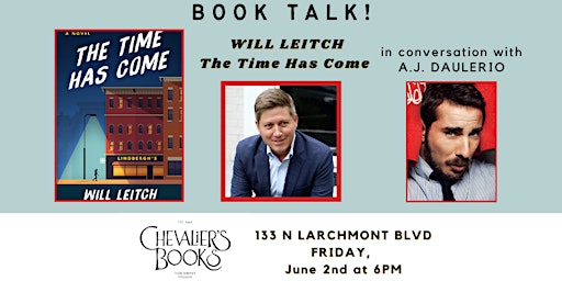 Book Talk! Will Leitch's THE TIME HAS COME primary image