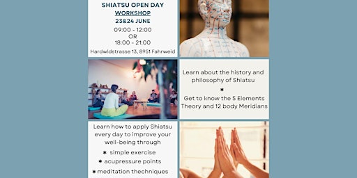 Shiatsu Open Day 23 June Morning Workshop