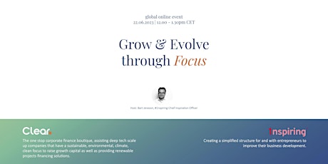 Clear Corporate Finance x 1nspiring: Grow & Evolve through Focus