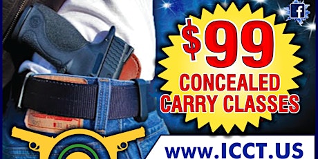 16 Hour Concealed Carry Class Saturday & Sunday 9:00 A.M. to 6:00 P.M.