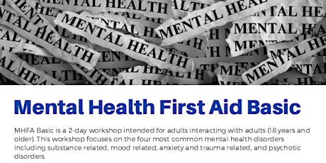Mental Health First Aid Basic  primary image