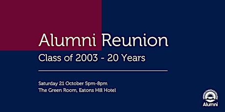 Alumni Reunion - Class of 2003 - 20 Years primary image
