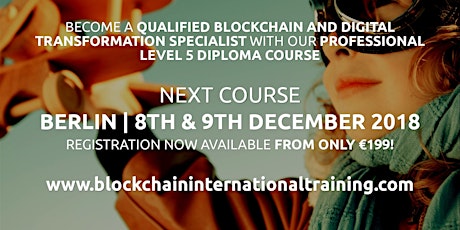 Blockchain & Digital Transformation Professional Diploma Course primary image