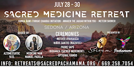 3 - Day Sacred Plant Medicine Retreat
