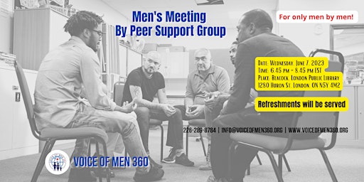 Men's Meeting  By Peer Support Group primary image