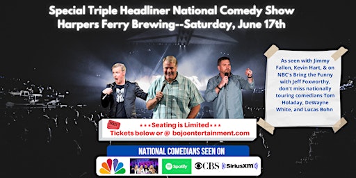 Special National Comedy Show @ Harpers Ferry Brewing primary image