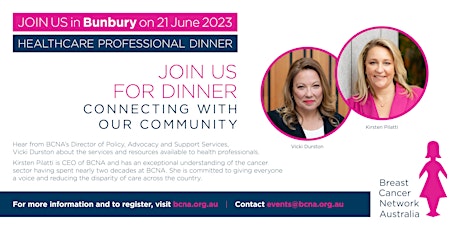 BCNA Bunbury Health Professional Dinner primary image