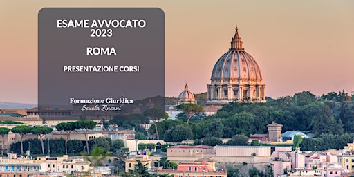Presentazione Corsi Avvocatura 2023 - ROMA