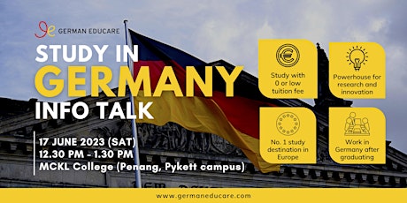 Study in Germany Info Talk [Penang]