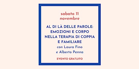 Hauptbild für Al di là delle parole: Emozioni e Corpo nella terapia di coppia e familiare