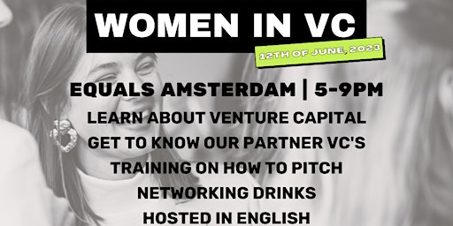 Primaire afbeelding van Women in VC: A masterclass for the next generation of investors