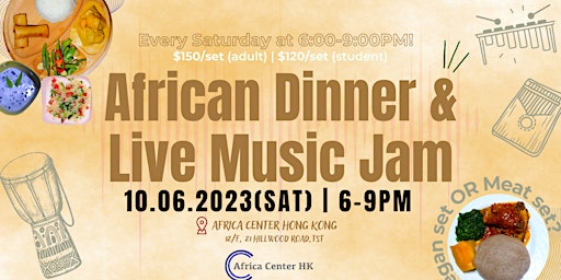 African Dinner & Live Music Jam primary image