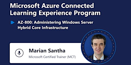 Microsoft Azure Connected Learning Program |AZ-800: Microsoft Azure