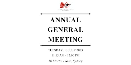 Hauptbild für ATBC - Annual General Meeting (AGM) 2023