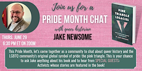 Chat with the Author of  Pink Triangle Legacies!