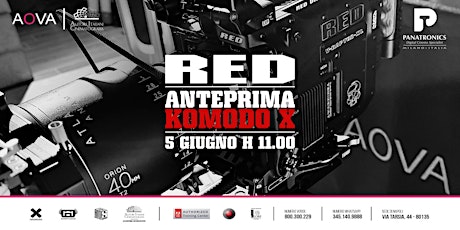 RED KOMODO X - ANTEPRIMA PER IL SUD ITALIA in collab con PANATRONICS