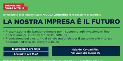 La nostra impresa è il futuro La nostra impresa è il futuro