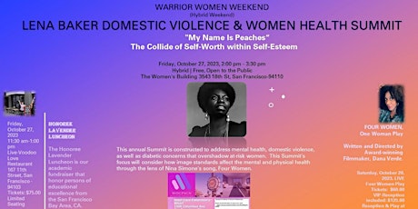 LENA BAKER DOMESTIC VIOLENCE & WOMEN HEALTH SUMMIT