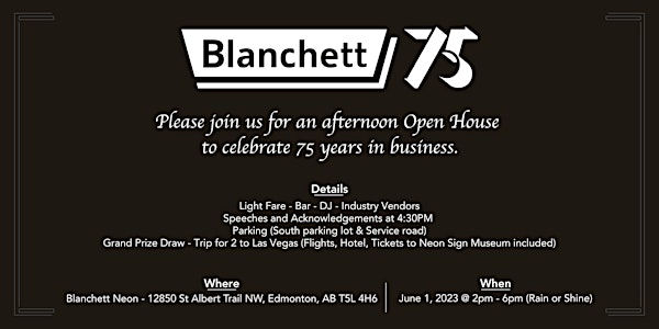 Blanchett 75th Anniversary Celebration