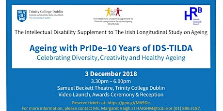 Ageing with PrIDe – 10 Years of IDS-TILDA Gala primary image